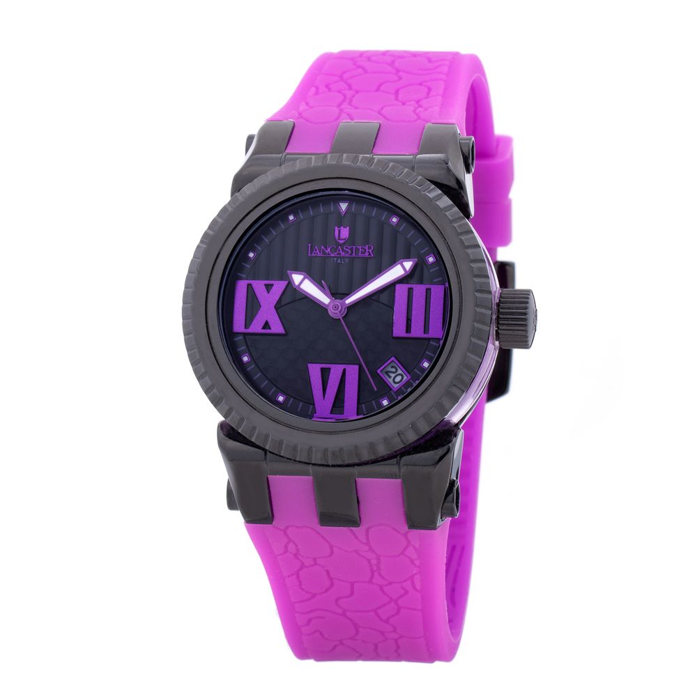 Lancaster Synthetic Wristwatch in Violet