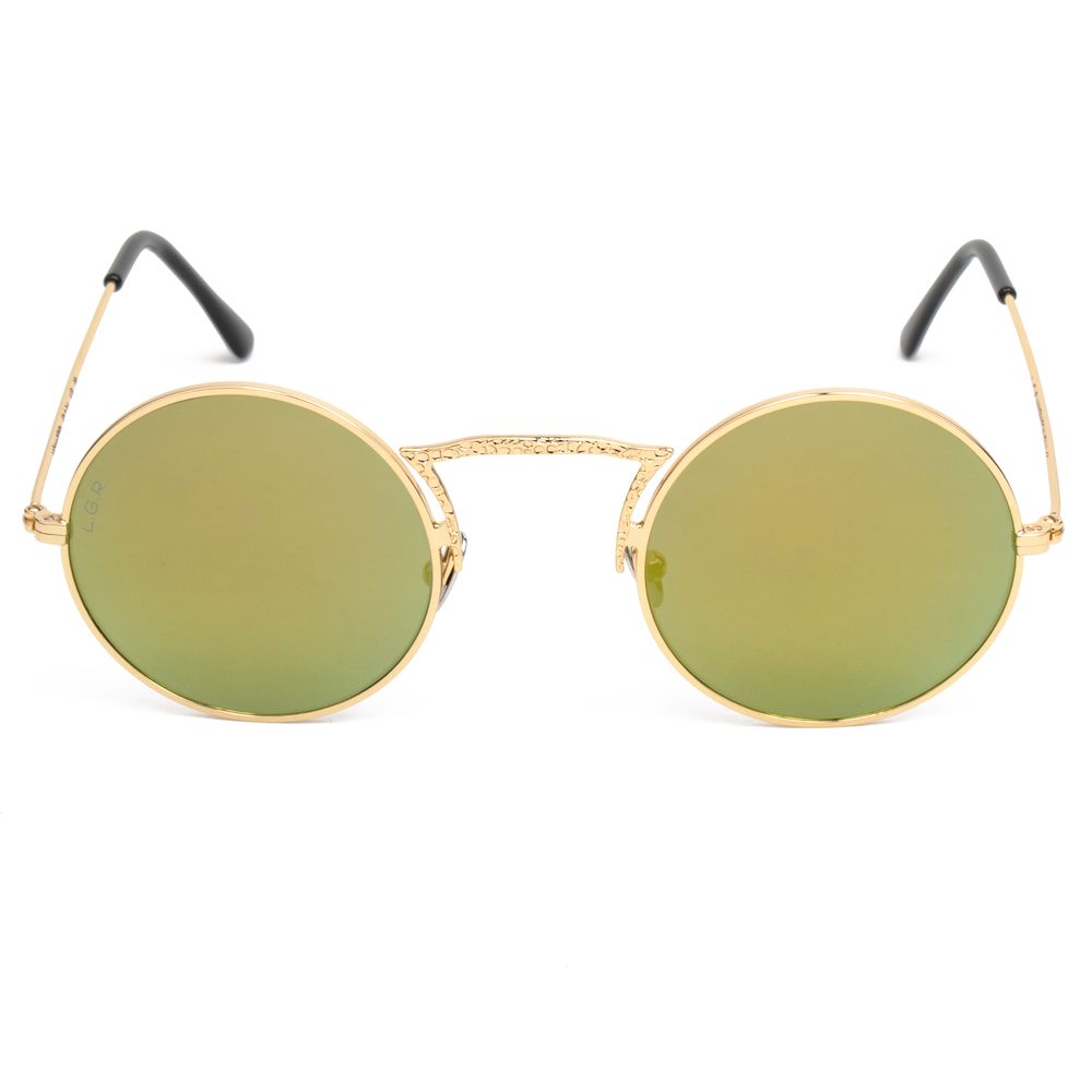 LGR Goldene Metall-Sonnenbrille