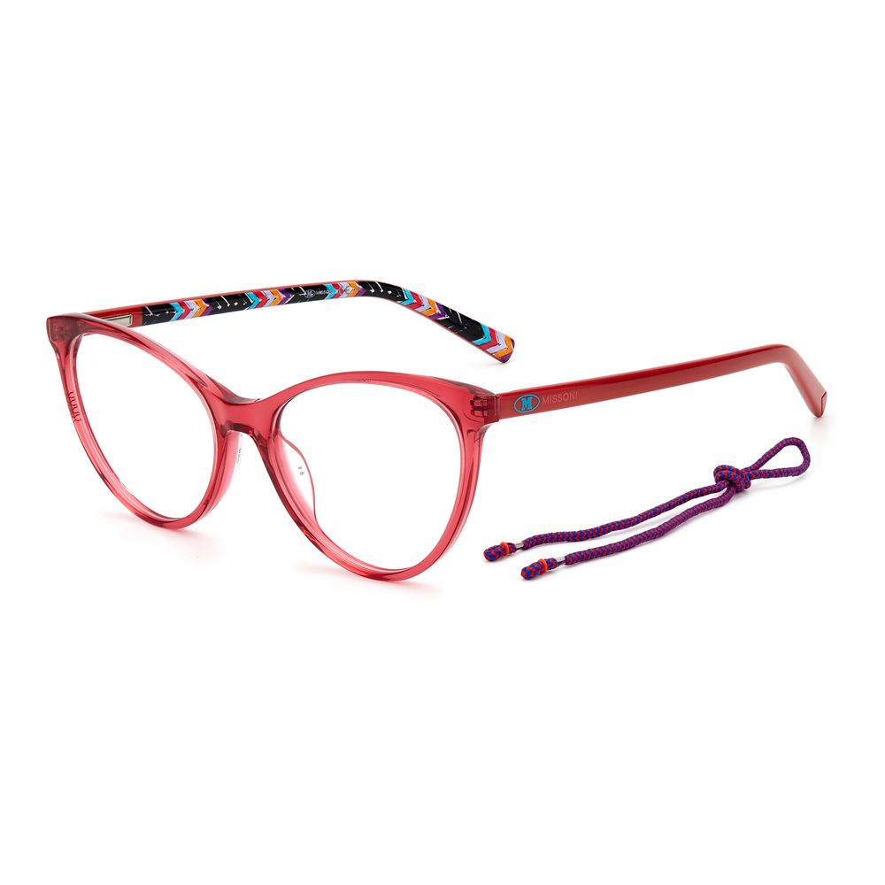 M Missoni Rote Acetat-Brillengestelle