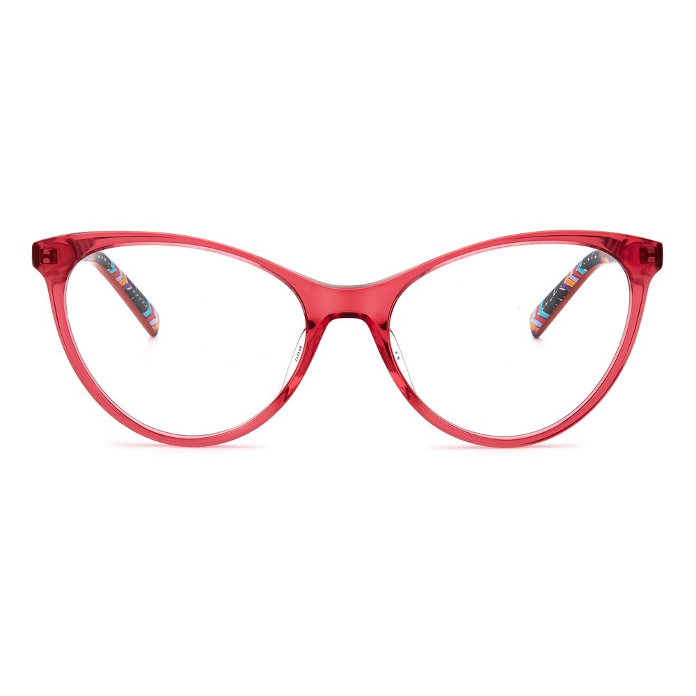 M Missoni Rote Acetat-Brillengestelle