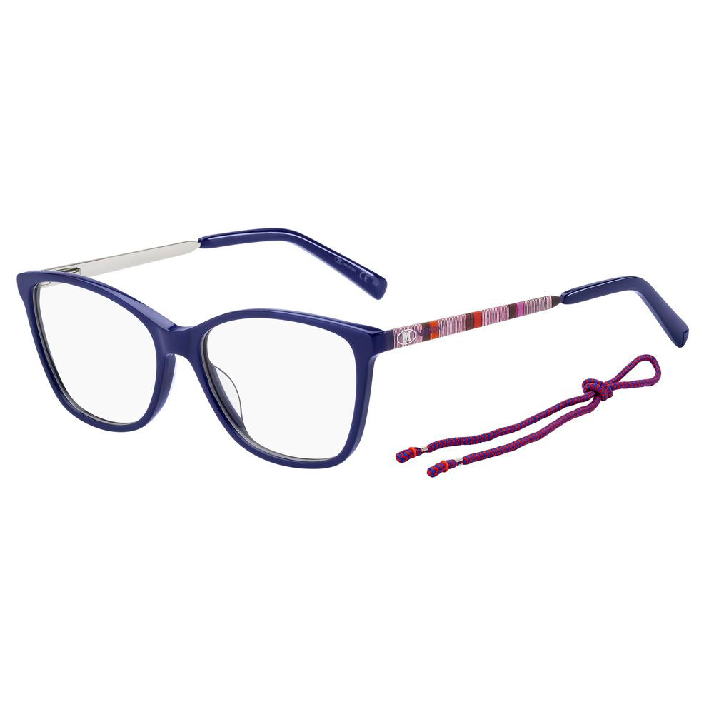 M Missoni Blaue Acetat-Brillengestelle