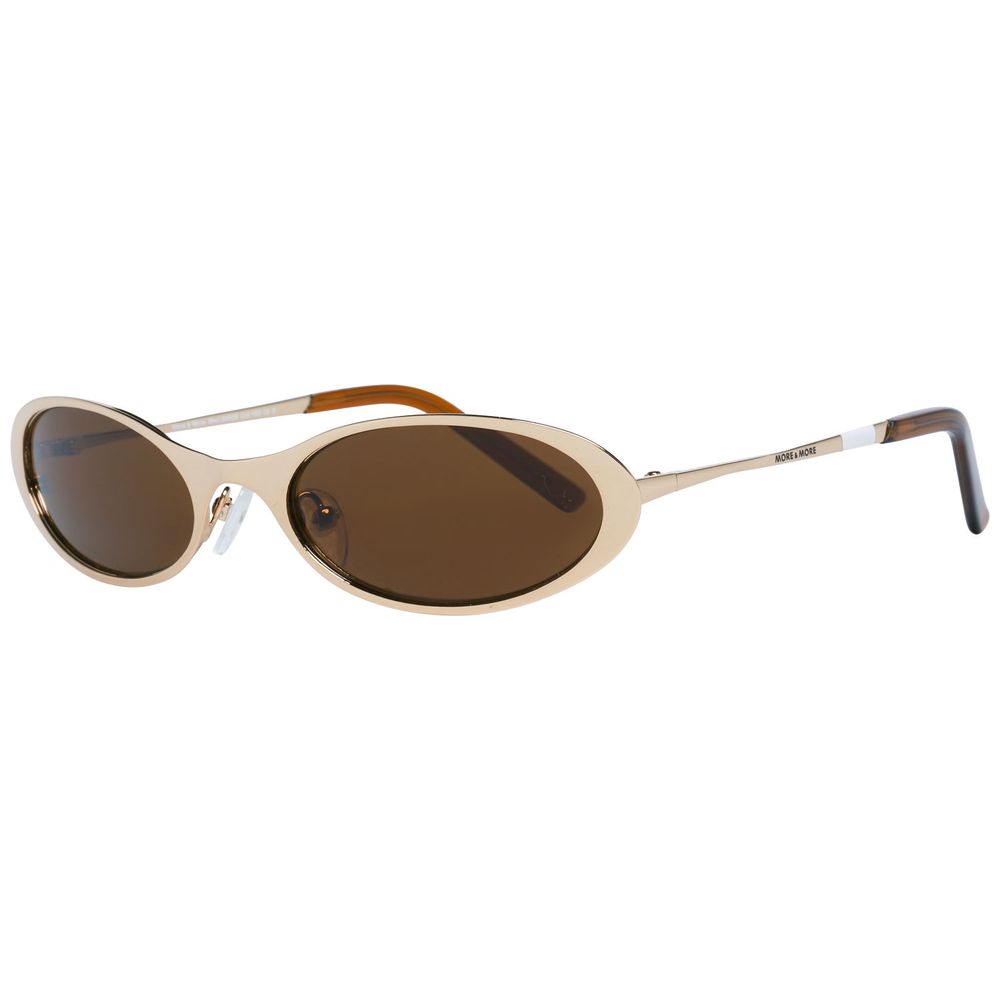 More & More Golden Metal Sunglasses