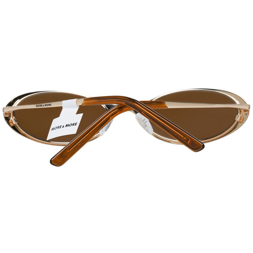 More & More Golden Metal Sunglasses