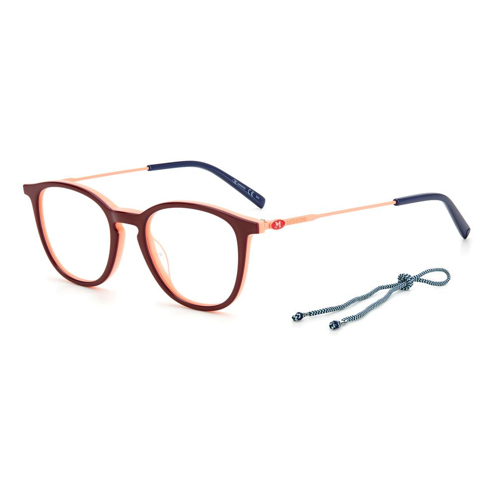 M Missoni Rote Acetat-Brillengestelle