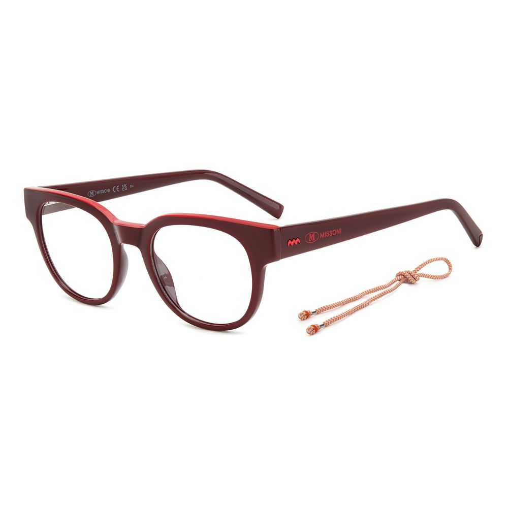 M Missoni Rote Resin-Brillengestelle