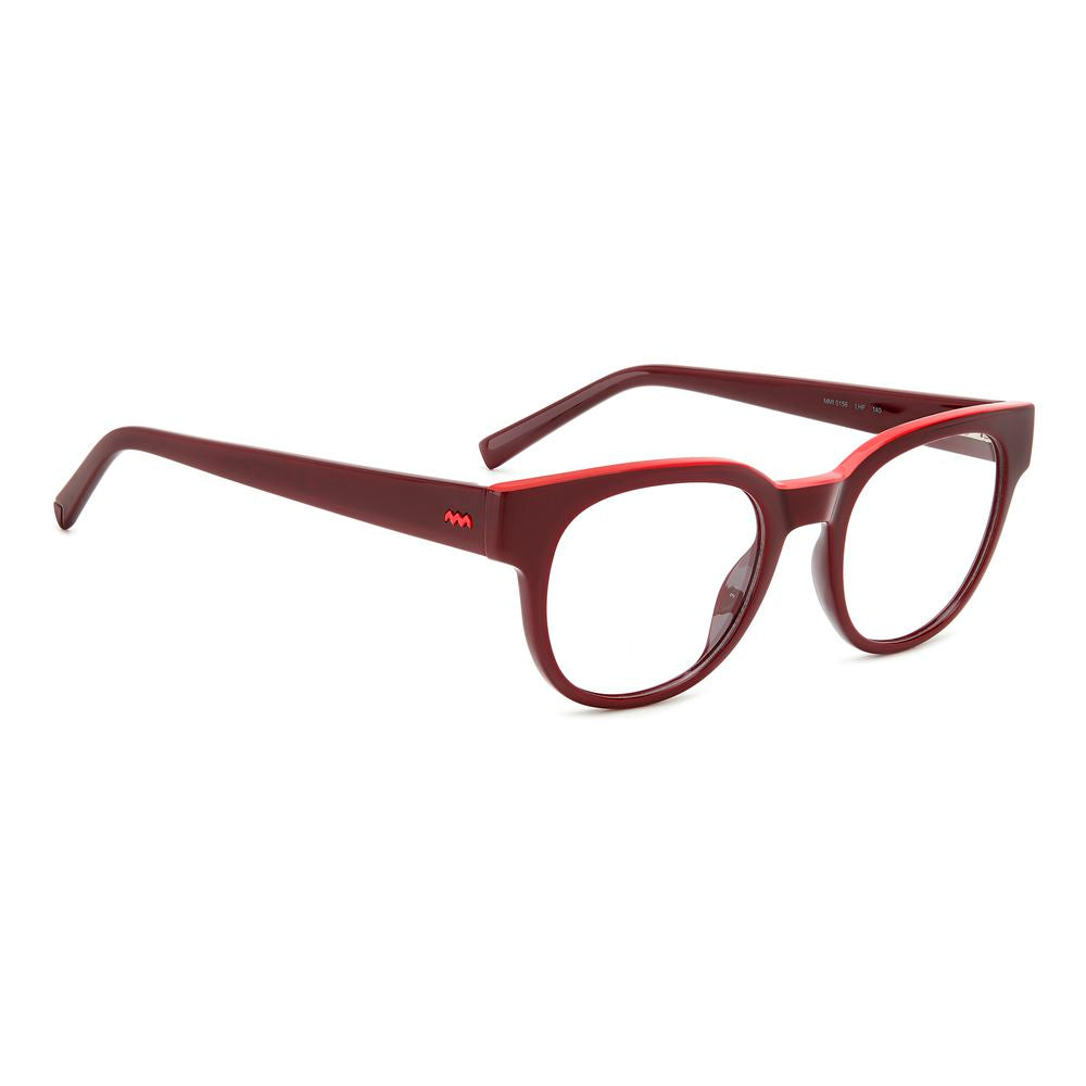 M Missoni Rote Resin-Brillengestelle