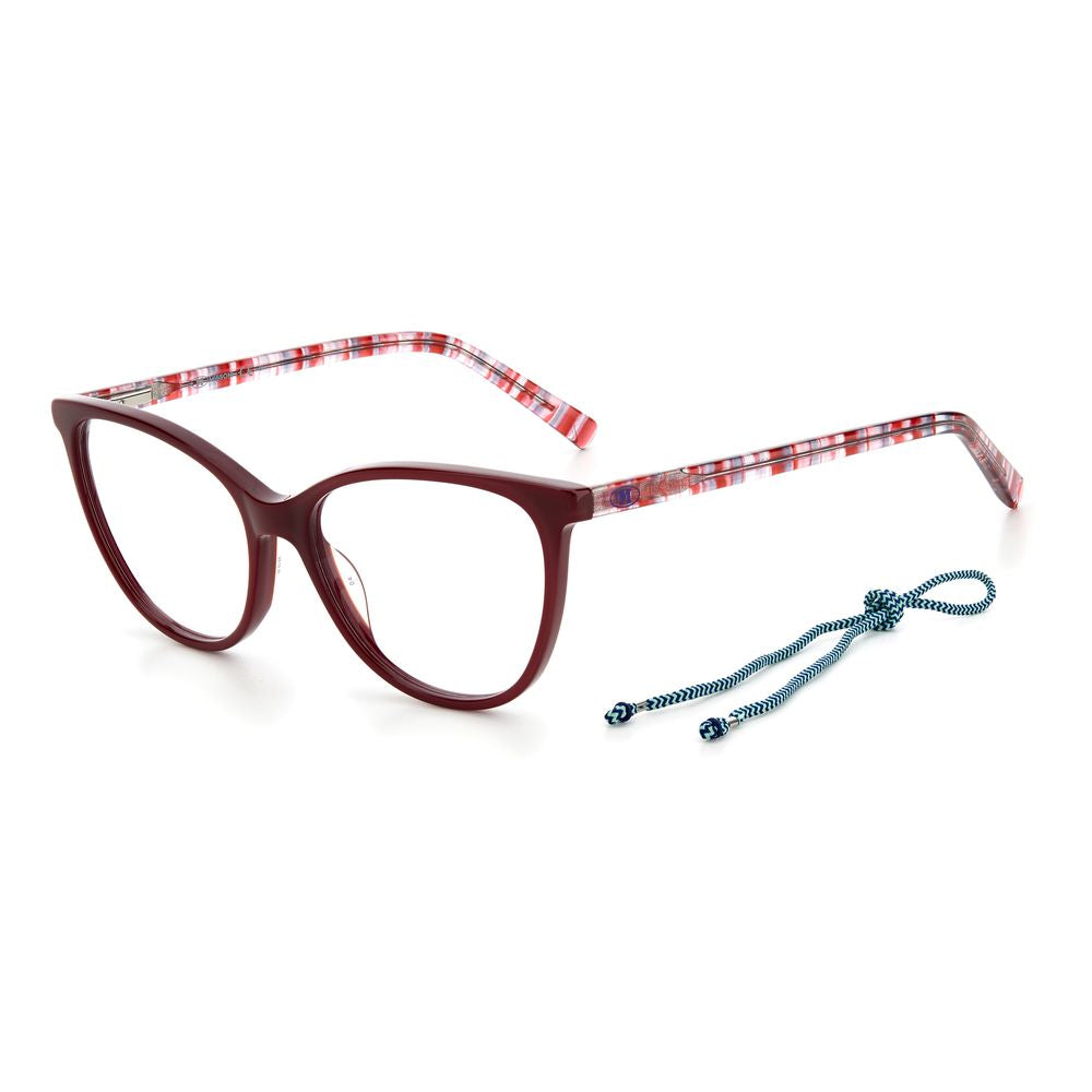 M Missoni Rote Acetat-Brillengestelle