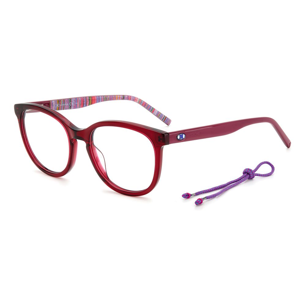 M Missoni Rote Acetat-Brillengestelle
