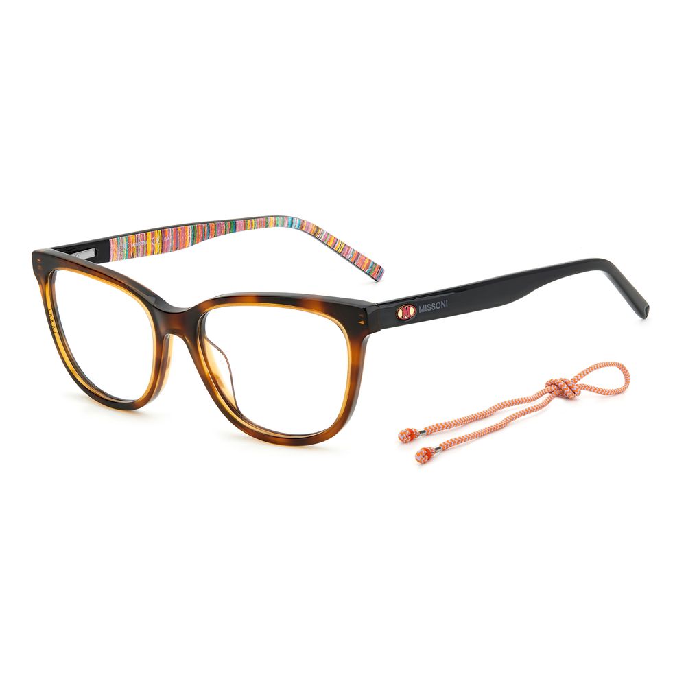 M Missoni Brillenrahmen aus braunem Acetat