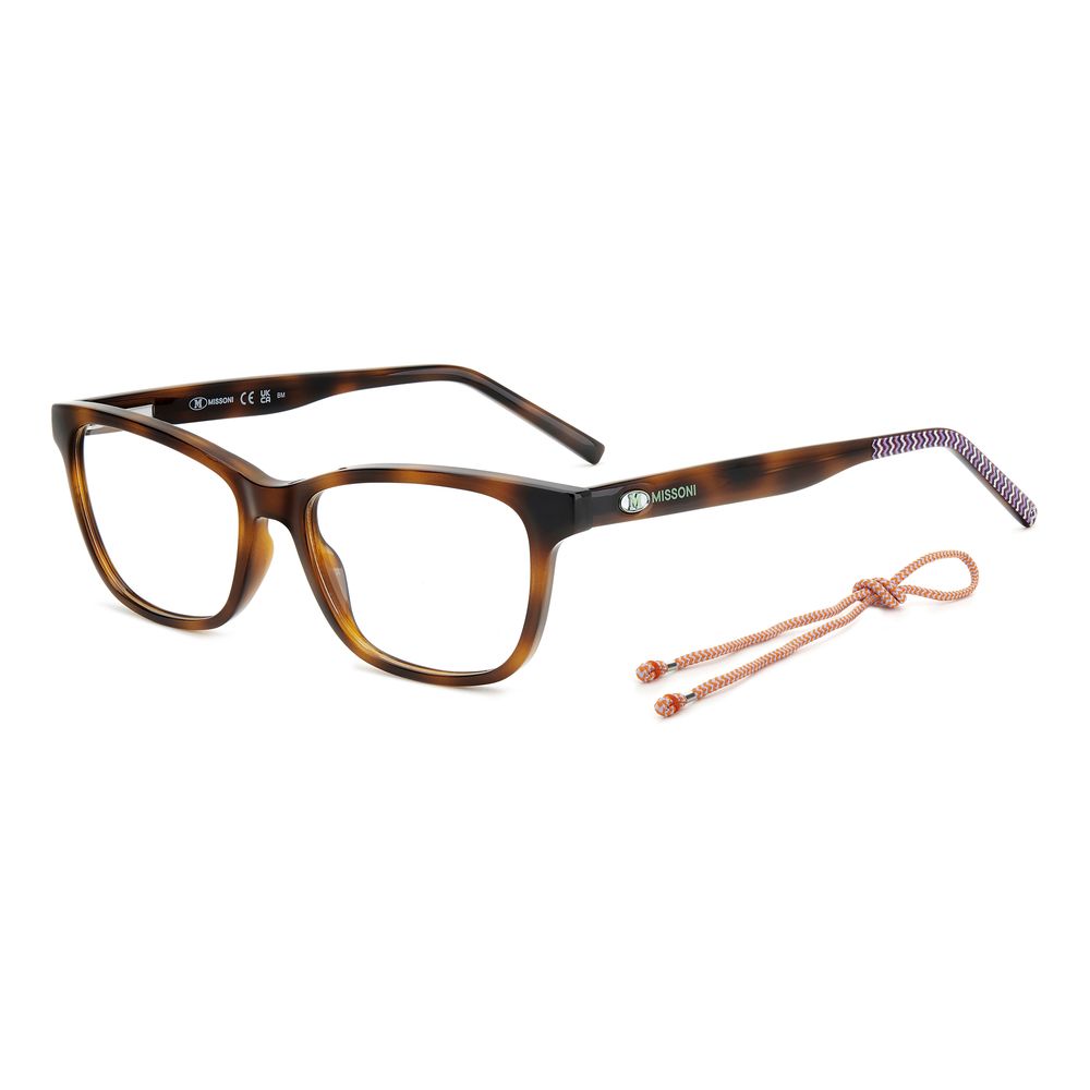 M Missoni Brillenrahmen aus braunem Acetat