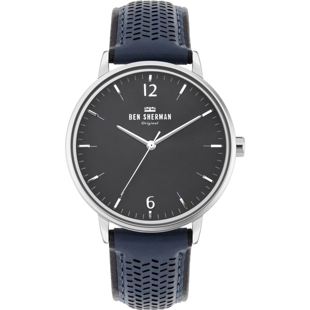 Ben Sherman Elegant Blue Leather Wristwatch