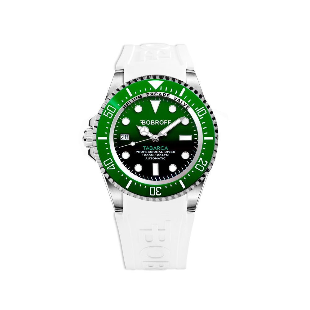 Bobroff White Rubber Sports Watch