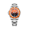 Bobroff Sporty Stainless Steel Wristwatch in Silver