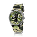 Bobroff Sportliche Armbanduhr aus Nylon im Militärstil
