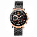 Bobroff Black Stainless Steel Wristwatch