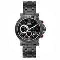 Bobroff Schwarze Edelstahl-Dress-Uhr