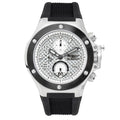 Bobroff Schwarze Armbanduhr aus Gummi