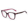 Love Moschino Burgunderfarbene Brillengestelle aus Acetat