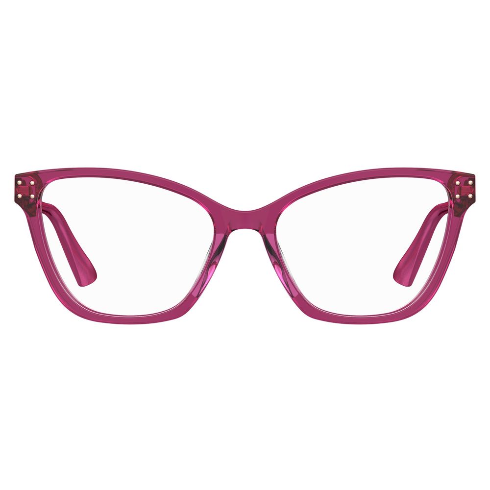 Moschino Fuchsia-Brillenrahmen aus Acetat
