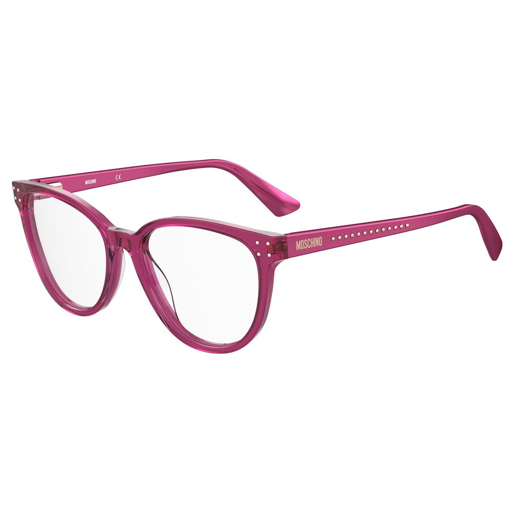 Moschino Fuchsia Acetate Eyeglass Frames