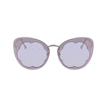 Salvatore Ferragamo Lila Metall-Sonnenbrille