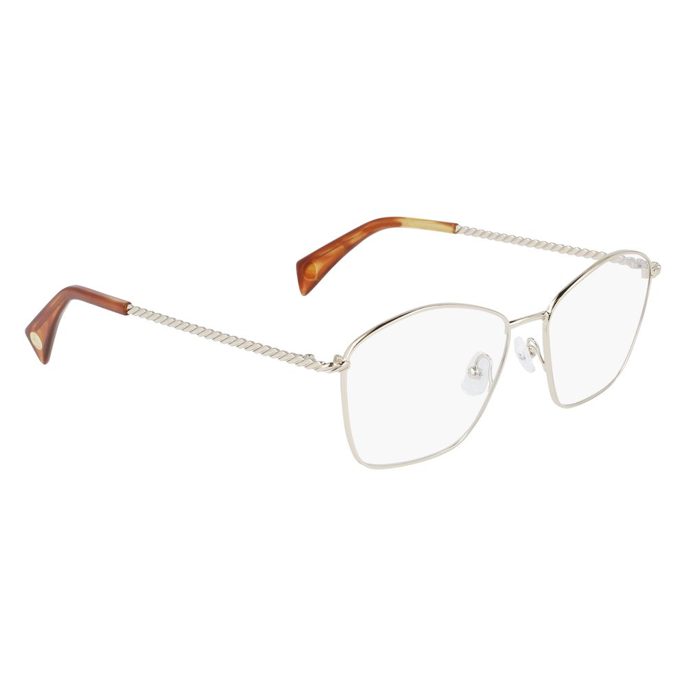 Lanvin Gelbe Metallbrille (Gestelle)