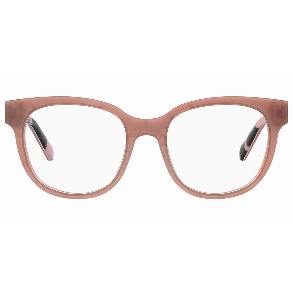 Love Moschino Orangefarbene Brillengestelle aus Acetat