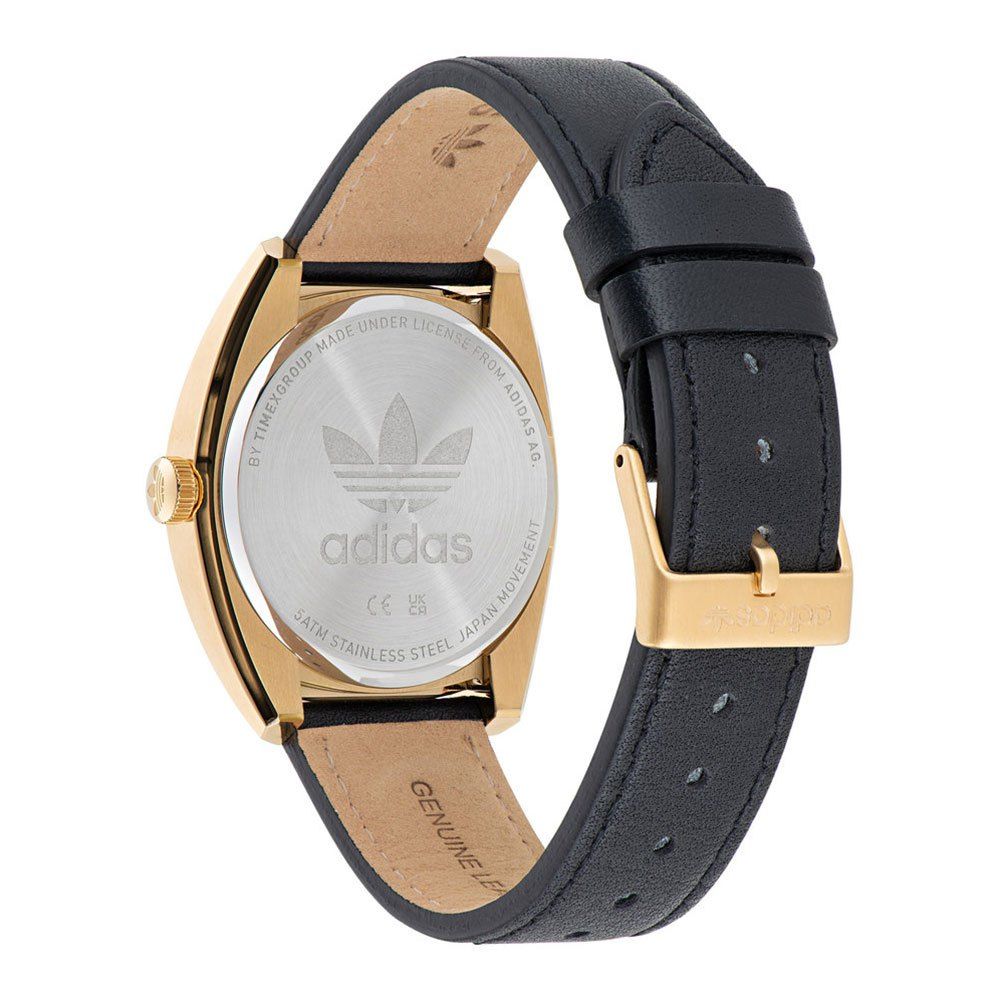 Adidas Black Leather Apparel Watch