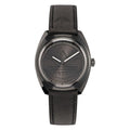 Adidas Schwarze Lederkleid-Uhr