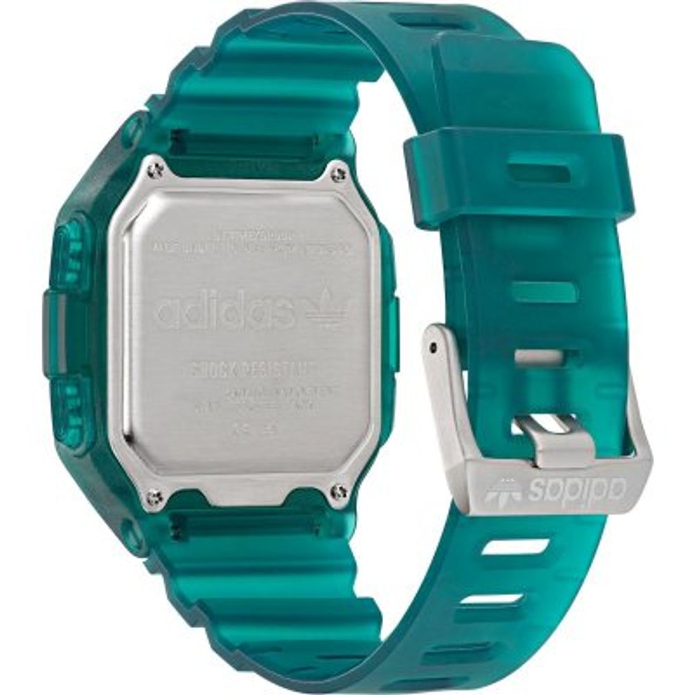 Adidas Grüne Digitaluhr aus Harz