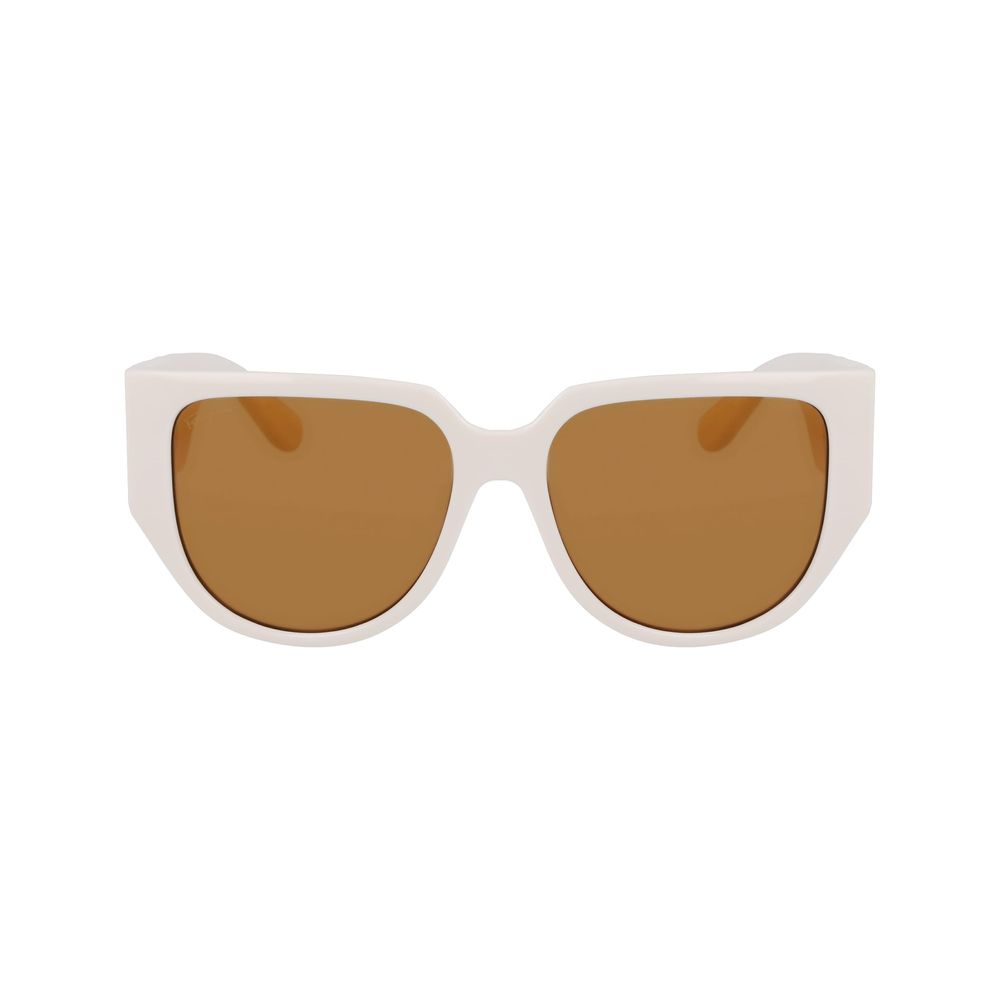 Ferragamo White Bio-Injected Sunglasses