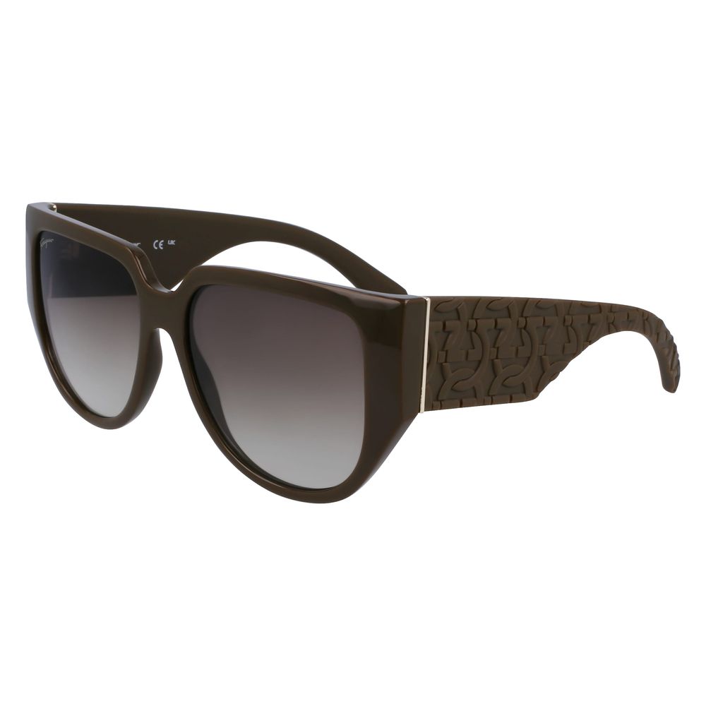 Ferragamo Green Bio-Injected Sunglasses