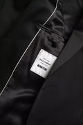 Dolce & Gabbana Schwarzer einreihiger Wollblazer MARTINI Bekleidung
