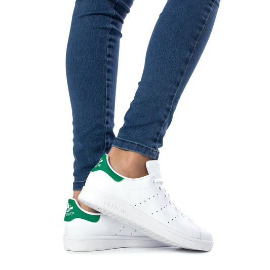 Adidas Grüner Leder-Sneaker