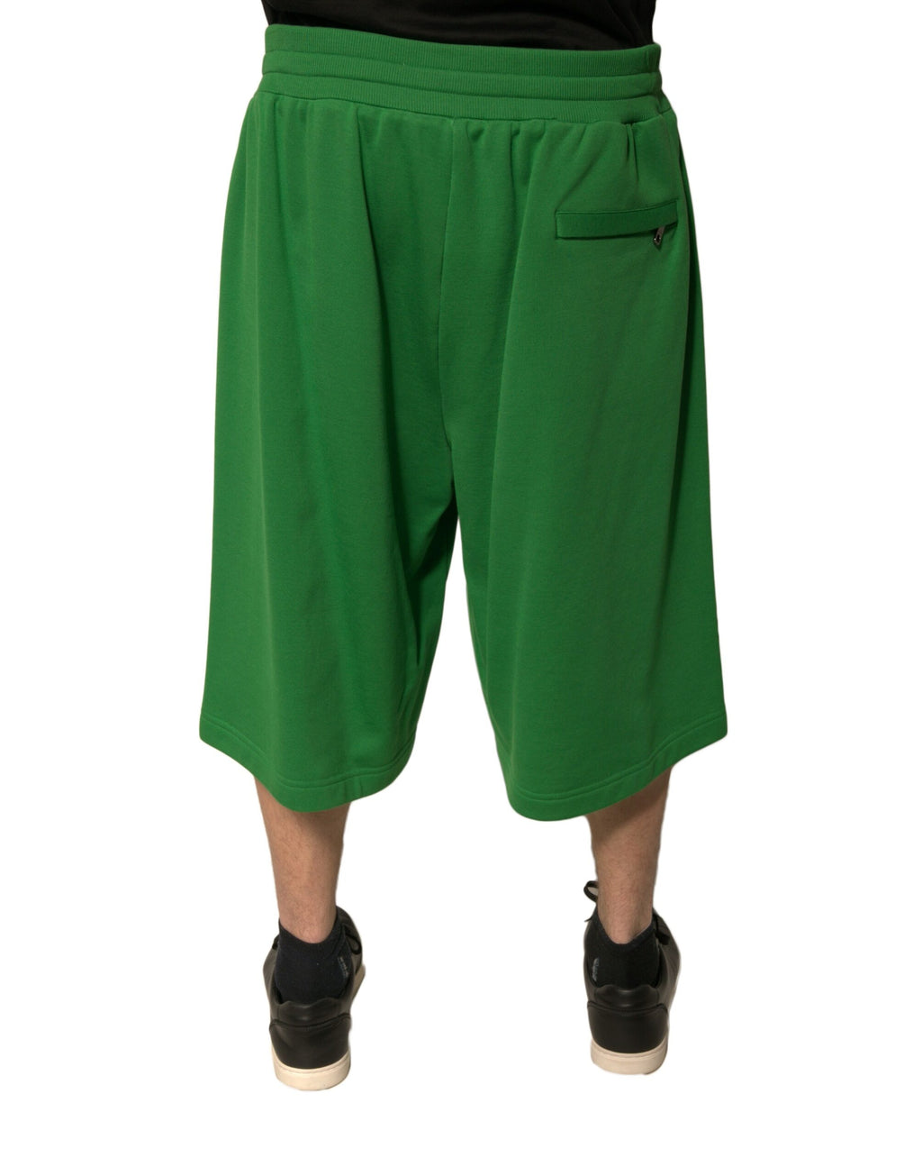 Dolce & Gabbana Grüne Baumwollmischung Herren Bermudashorts