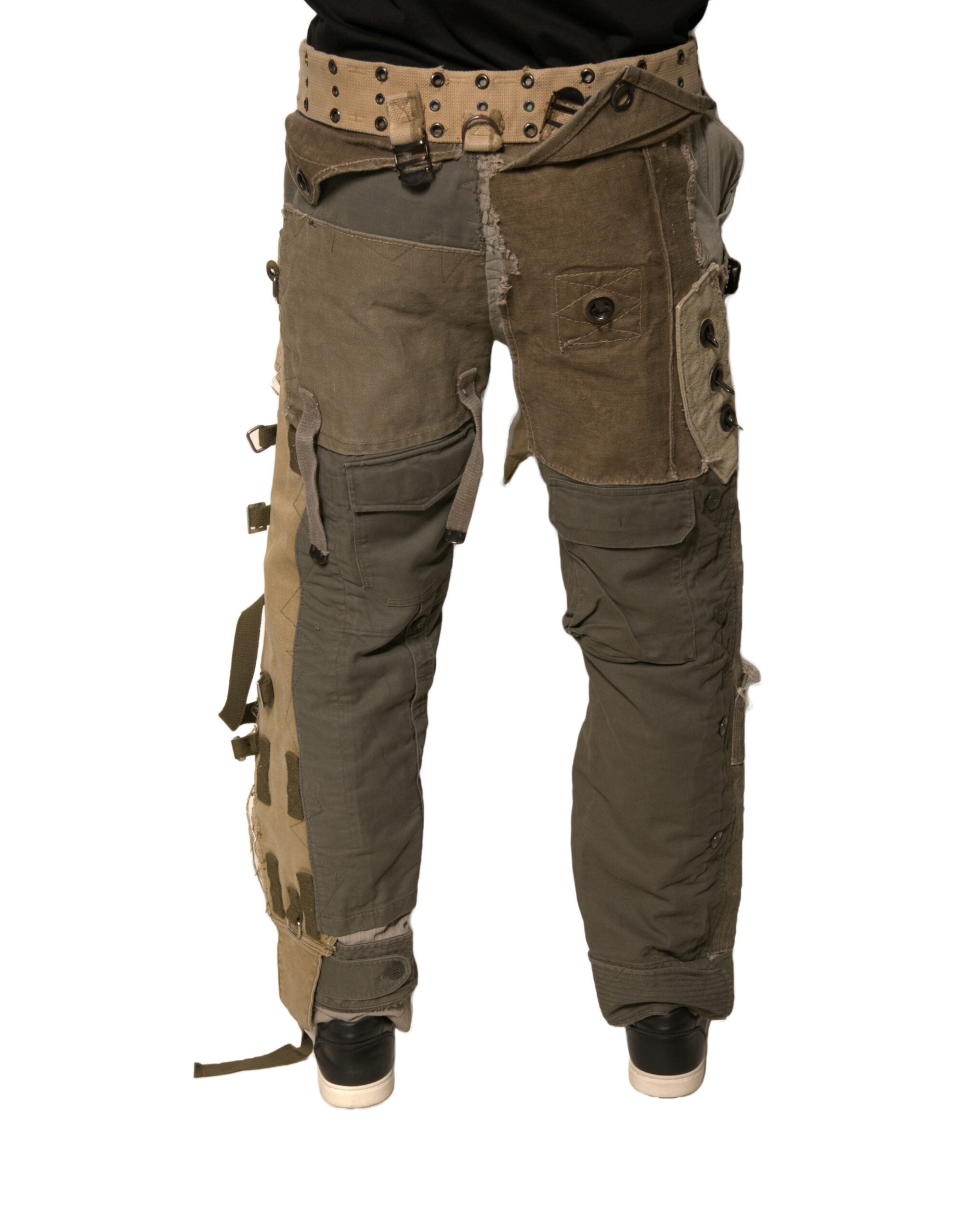Dolce & Gabbana Multicolor Rekonstruierte Flug Cargo-Hose