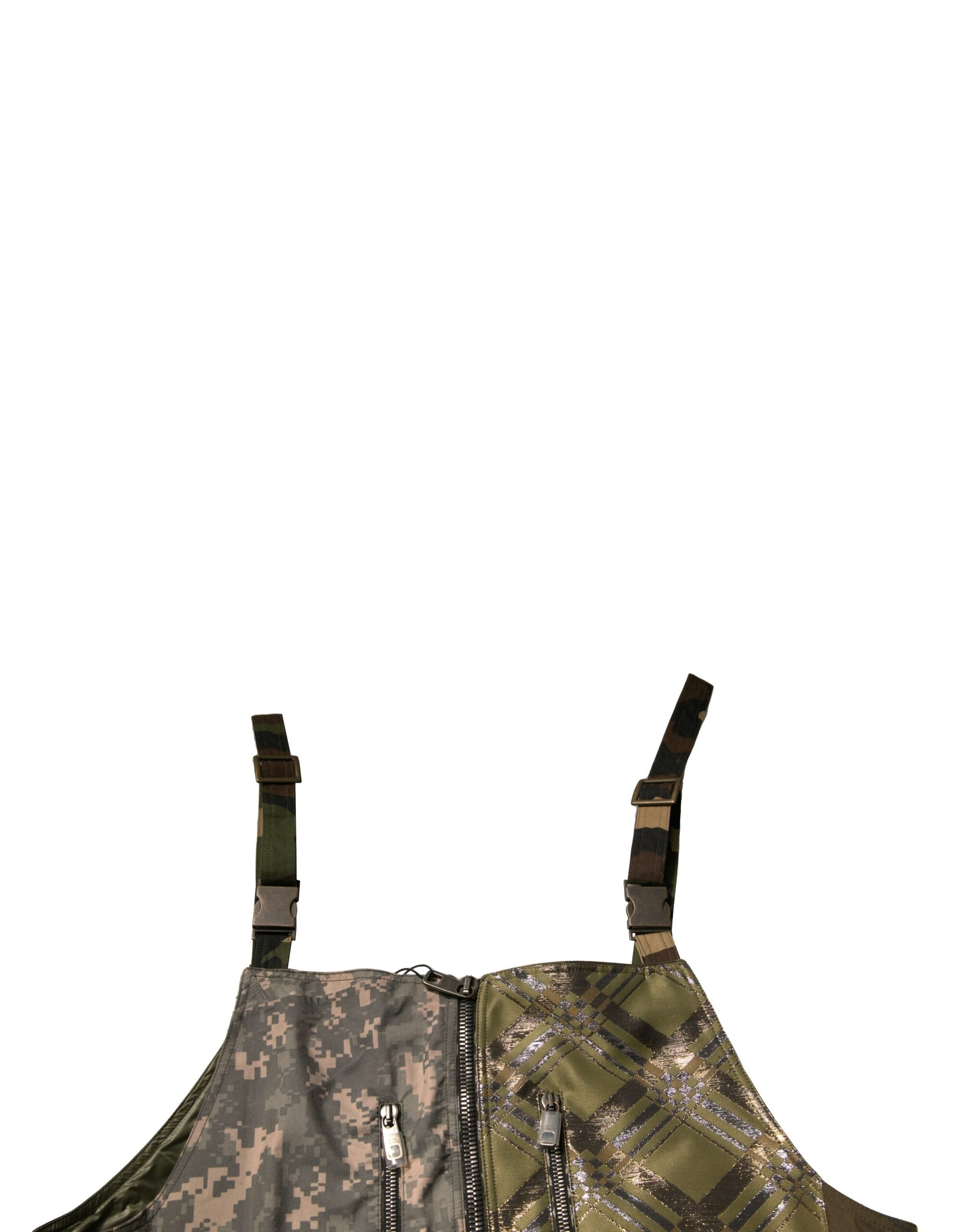 Dolce & Gabbana Multicolor Patchwork Camouflage Jumpsuit