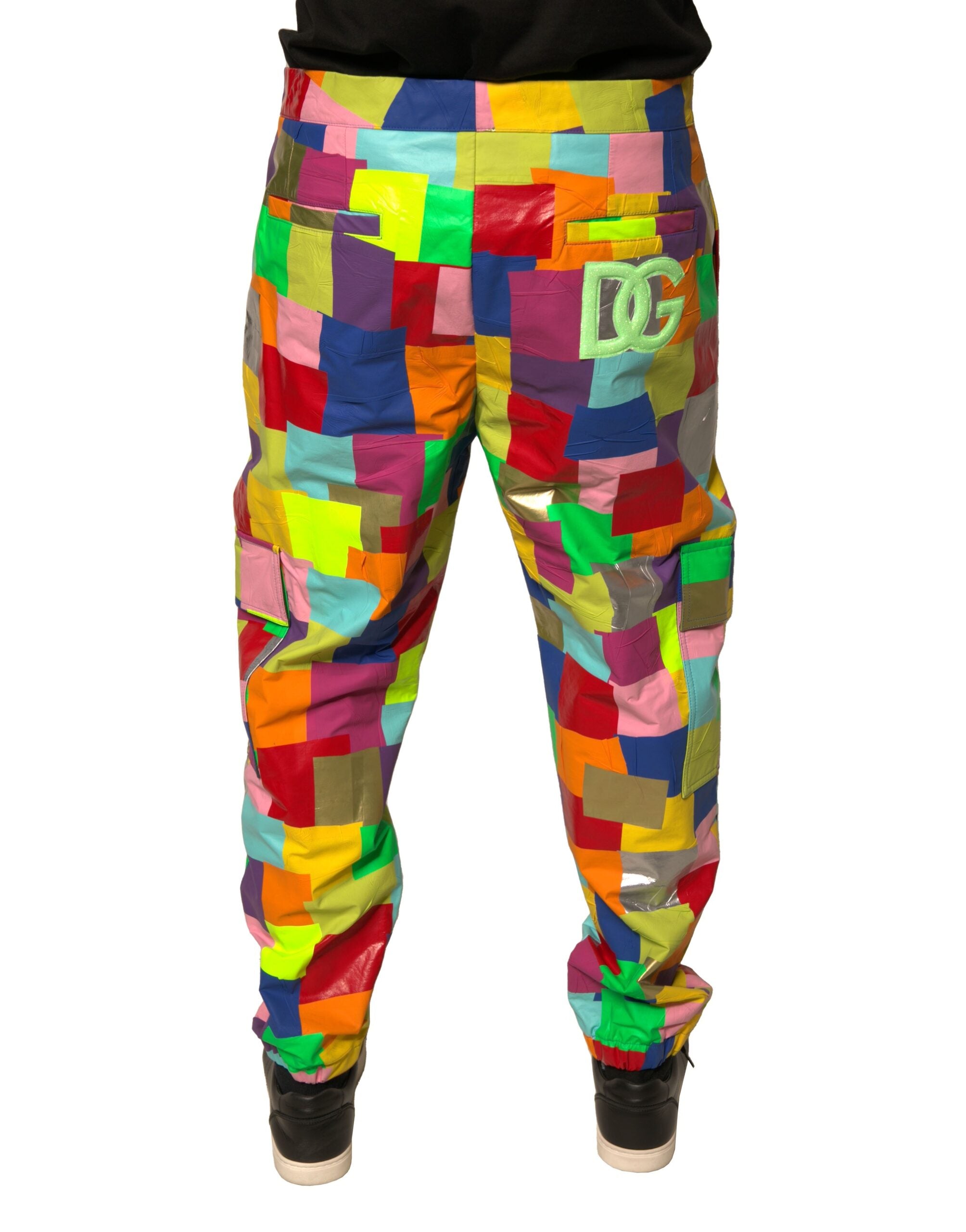 Dolce & Gabbana Multicolor Cotton Patchwork Men's Cargo Pants