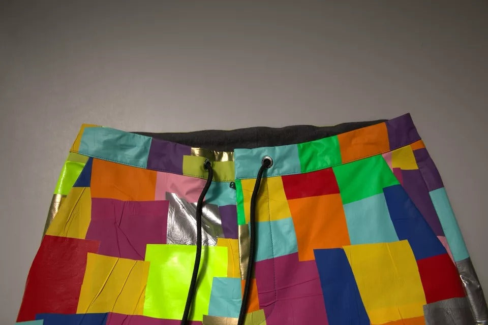 Dolce & Gabbana Multicolor Cotton Patchwork Men's Cargo Pants