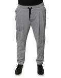 Dolce & Gabbana Schwarz Weiß Hahnentritt Skinny Dress Pants