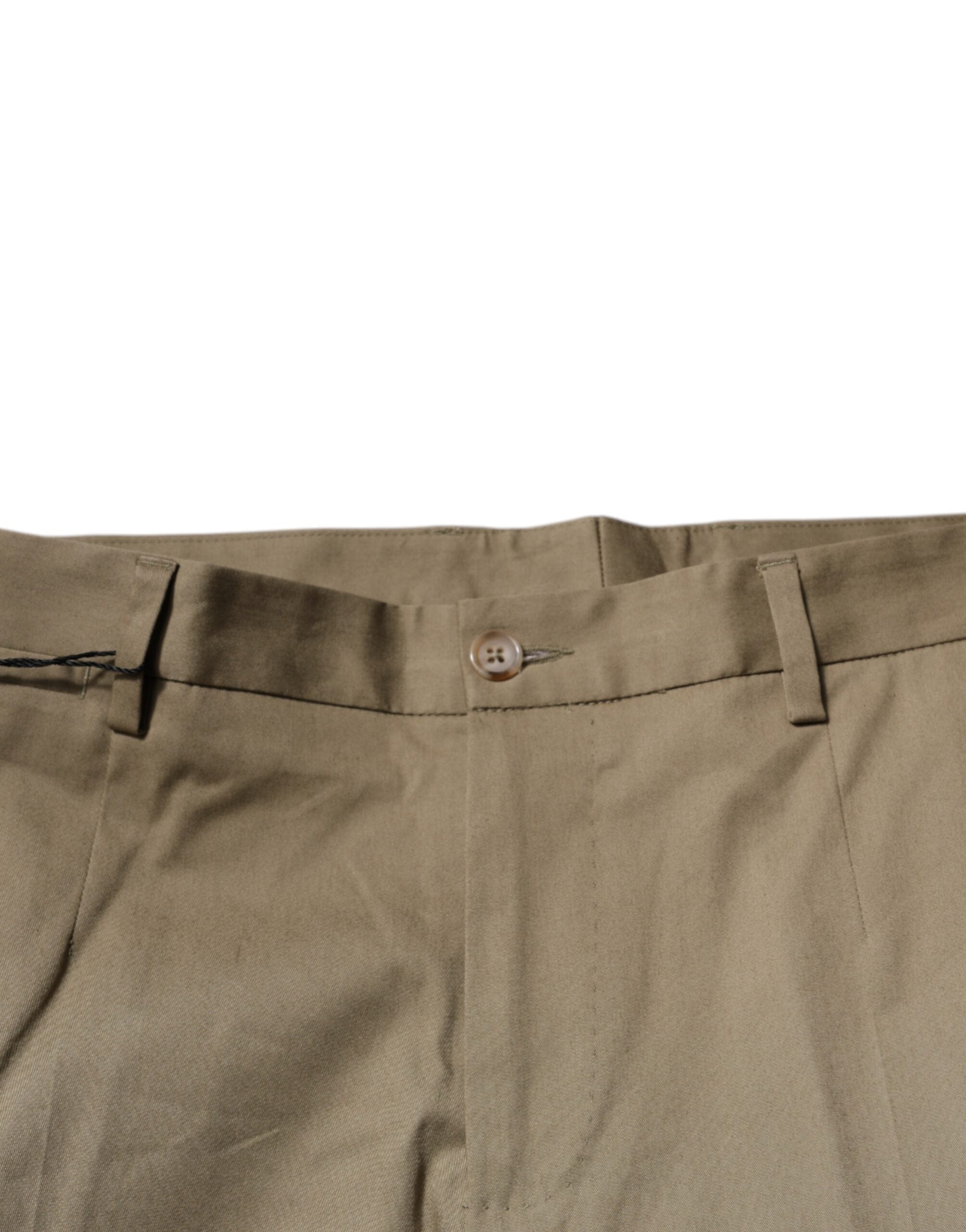 Dolce & Gabbana Brown Logo Men's Casual Tapered Pants
