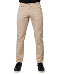 Dolce & Gabbana Beige Cotton Stretch Regular Men's Denim Jeans