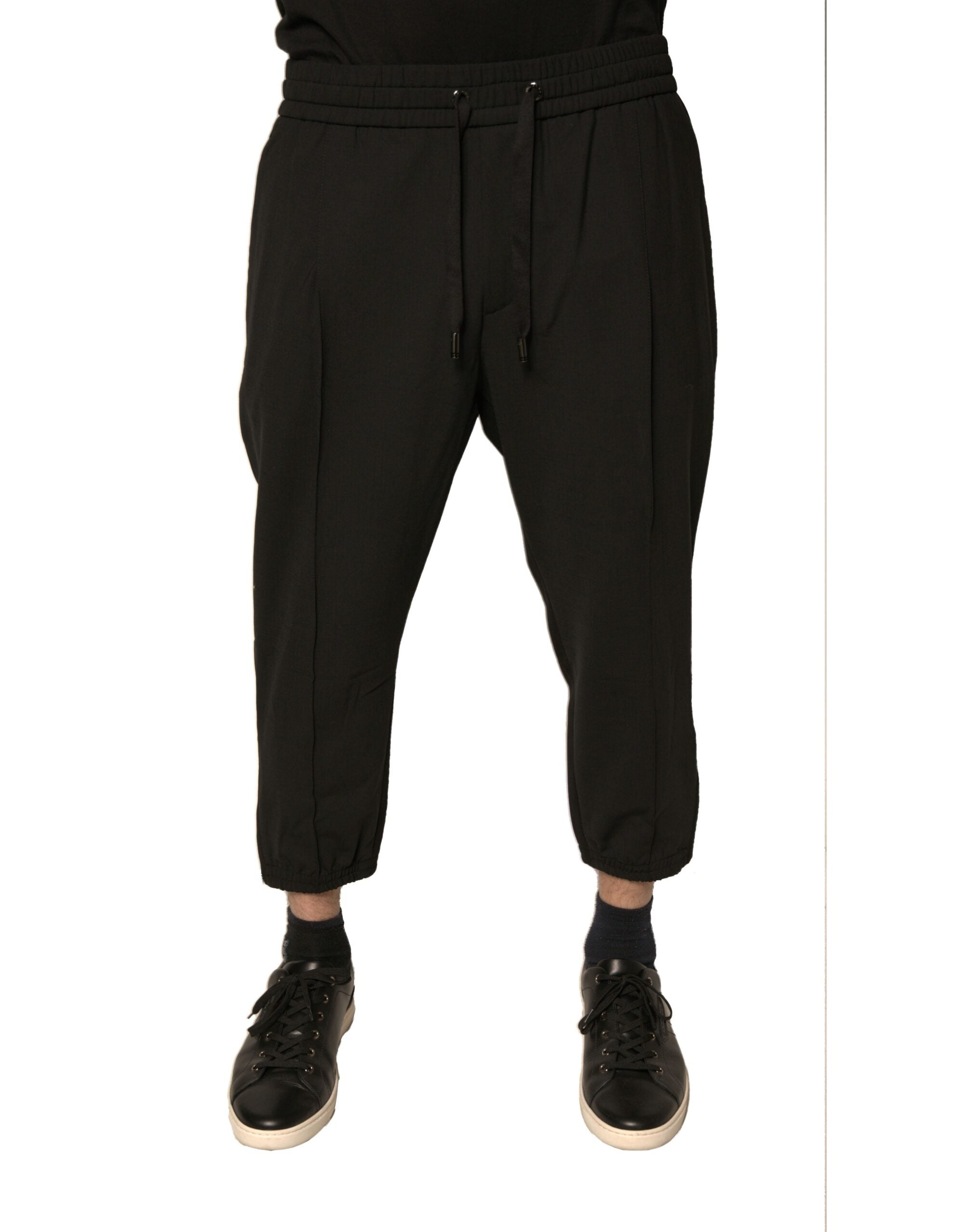 Dolce & Gabbana Schwarze Woll-Jogginghose Jogginghose