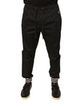 Dolce & Gabbana Black Cotton-Blend Jogger Sweatpants