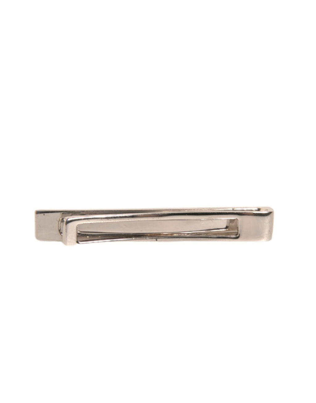 Dolce & Gabbana Silver-tone Brass Logo Tie Clip Bar