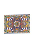 Dolce & Gabbana Multicolor Carretto Siciliano Envelope Postcard Case