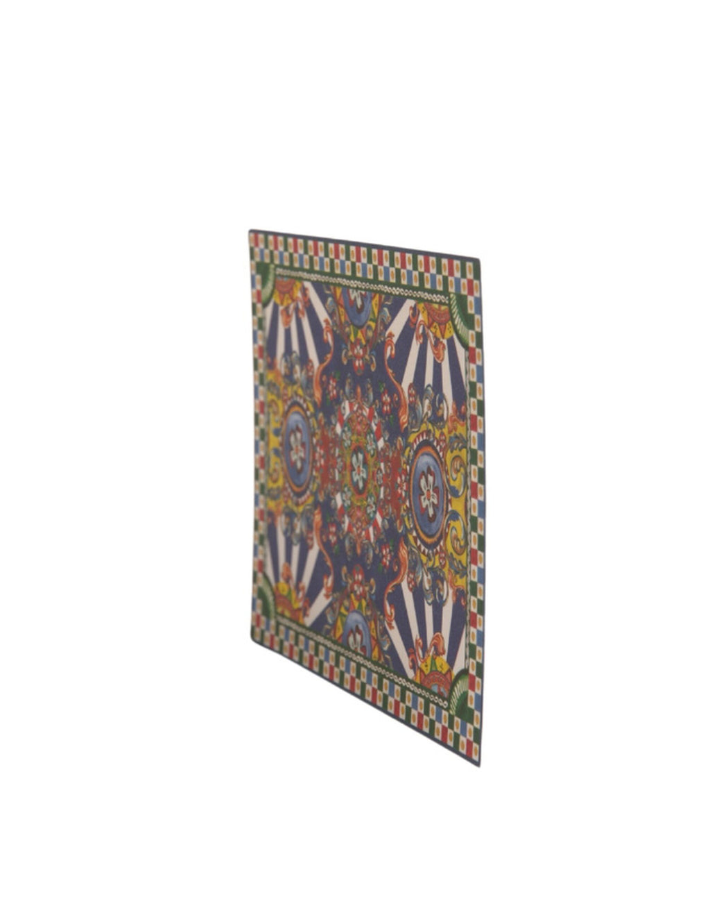 Dolce & Gabbana Multicolor Carretto Siciliano Envelope Postcard Case