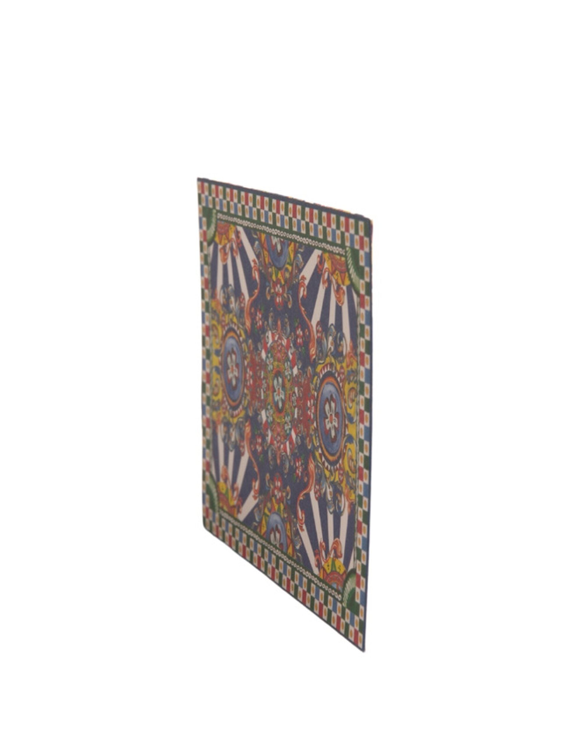 Dolce & Gabbana Multicolor Carretto Siciliano Envelope Postcard Case