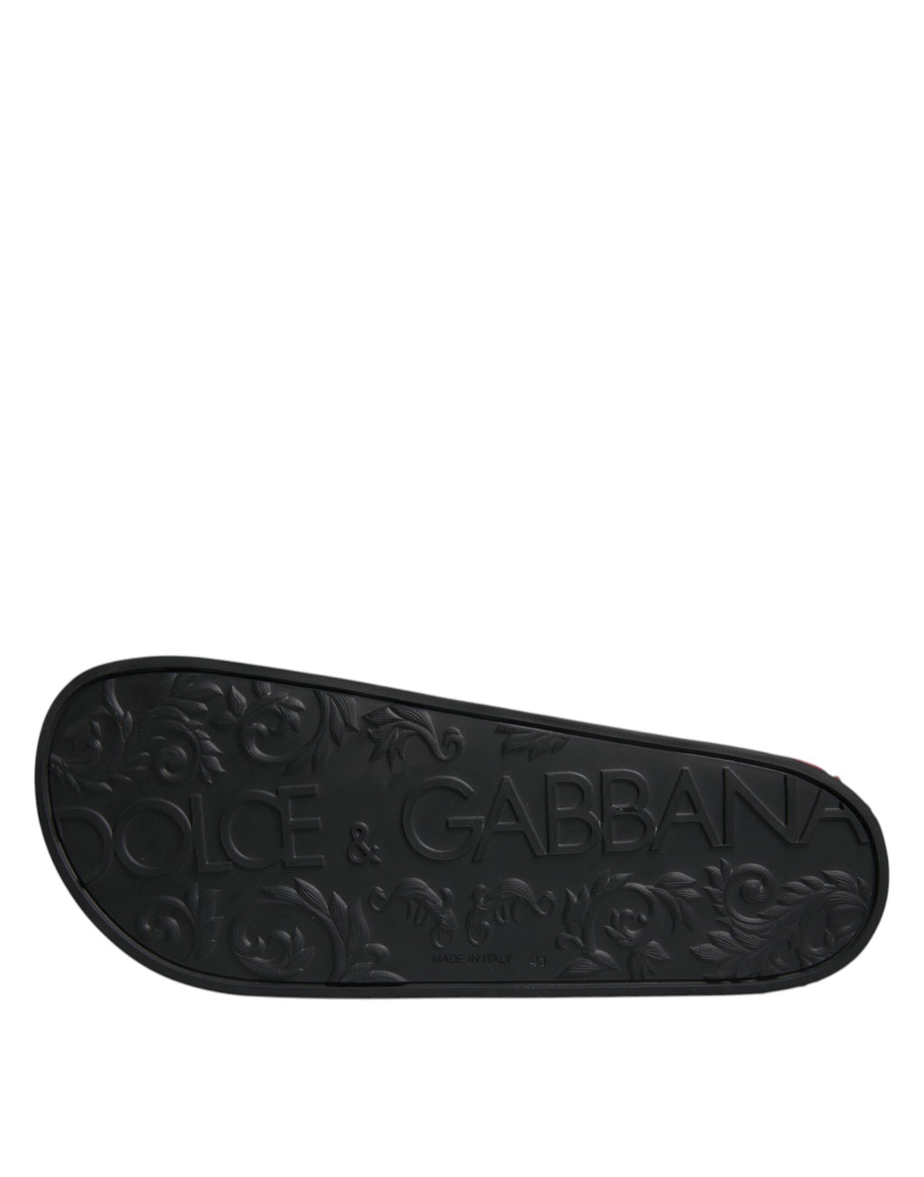 Dolce & Gabbana Black Leather Mule Sandals Beachwear Shoes