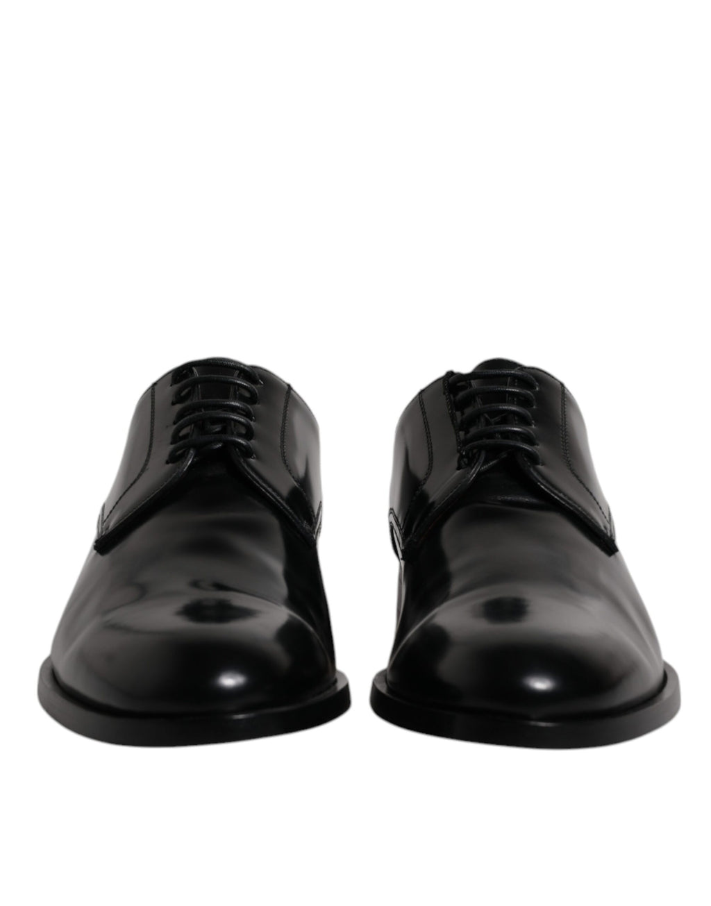 Dolce & Gabbana Black Calfskin Derby Lace-up Formal Dress Shoes